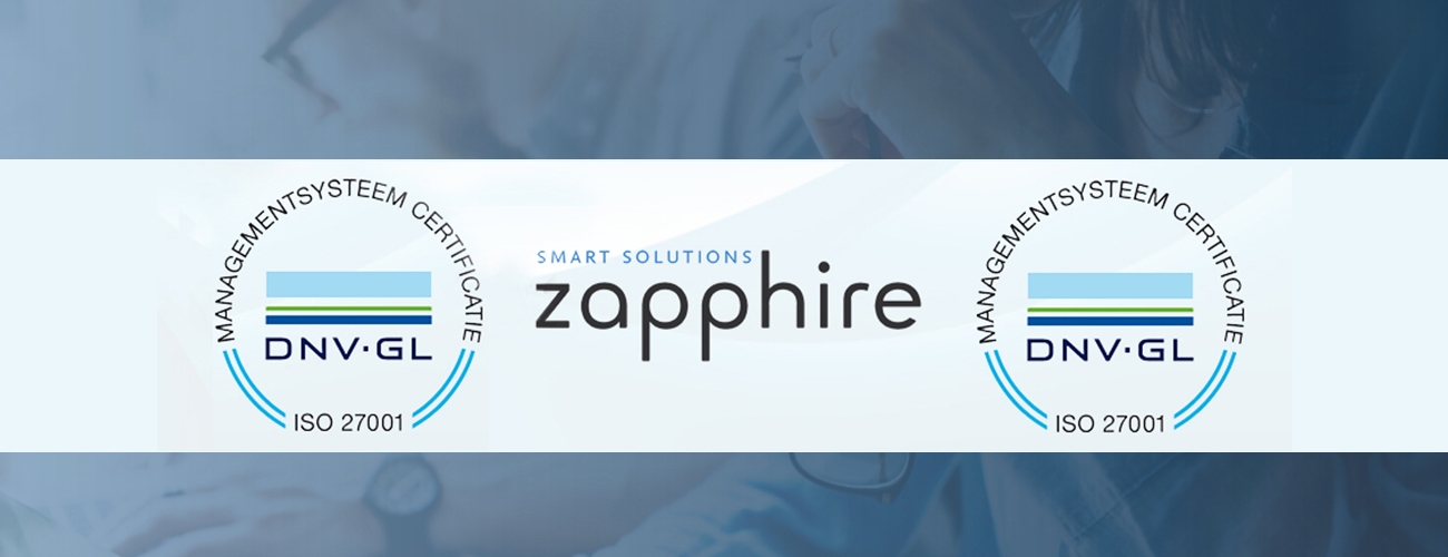 ZAPPHIRE – MTBOOK ONDERDEEL VAN DE ISO27001 EN NEN7510 CERTIFICERING